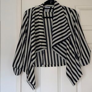 Black Striped lightweight blouse camisole